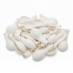 White Mini Latex Balloons, 5-Inch, 50-Pack