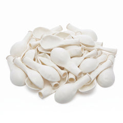 White Mini Latex Balloons, 5-Inch, 50-Pack