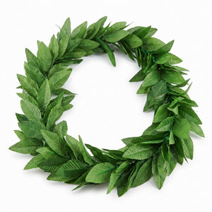 Green Leaf Lei Necklace for Summer Parties