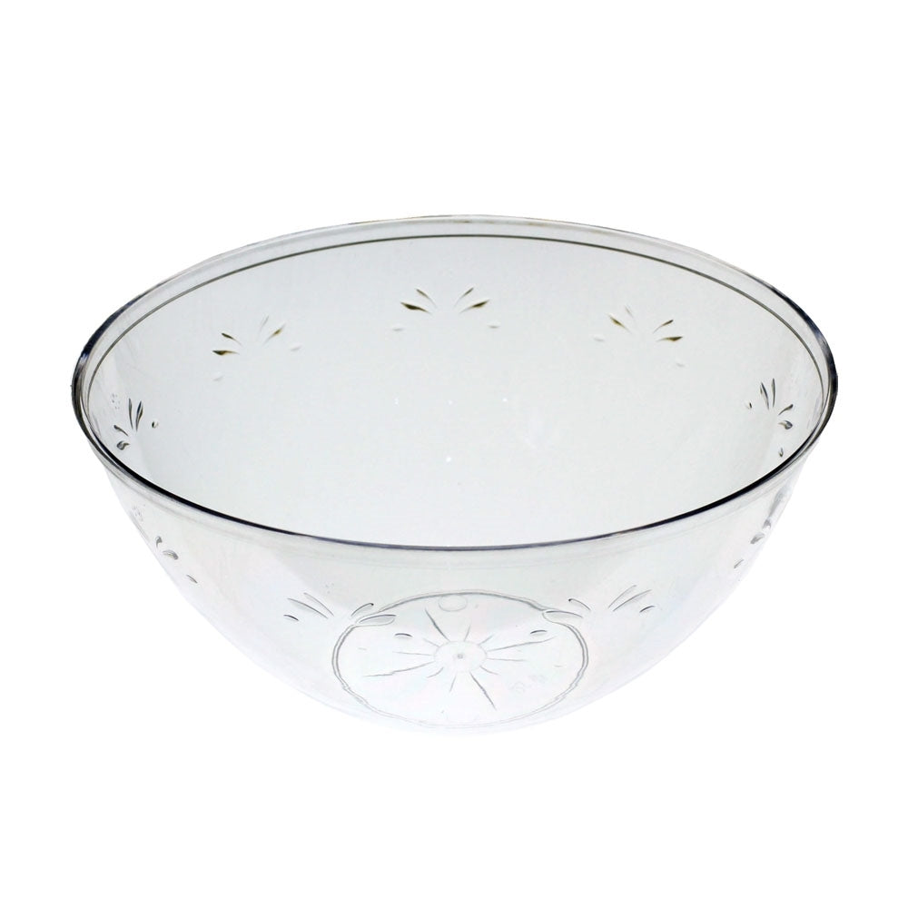 8 In. Clear Round Salad Bowl - 48 oz