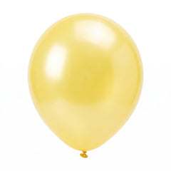 Yellow Pearl Latex Balloons, 12-Inch, 15-Pack
