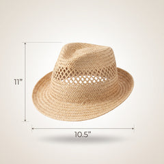 Summer Breeze Straw Fedora Hat