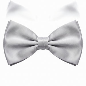 Silver Bow Tie Costume Accessory