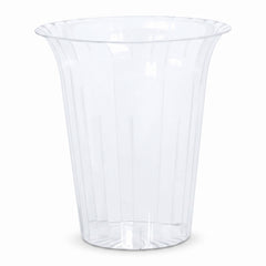 Clear Flared Cylinder Plastic Container, 80 oz
