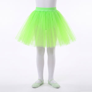Kids' Kiwi Neon Tutu Skirt - Shimmering Tulle Costume Accessory