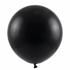 Elegant Black Latex Balloons, 24-Inch, 4-Pack