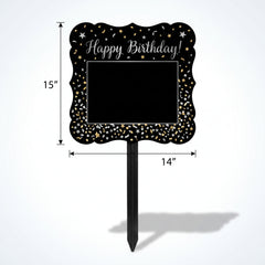 Sparkling Celebration Customizable Happy Birthday Yard Sign