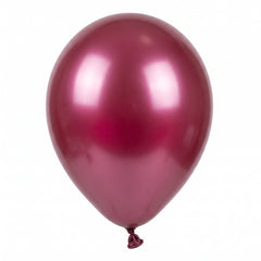 Luxurious Berry Metallic Latex Balloons - 50 Pack