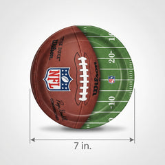 NFL Drive 7-Inch Round Paper Dessert Plates - 18 Pack