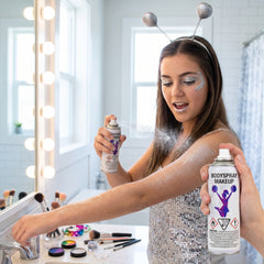 Silver Glitter Body Spray Makeup - 4 oz Halloween Costume Accessory