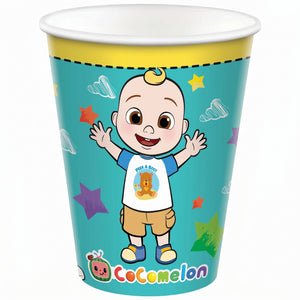 CoComelon 9oz Paper Cups - 8 Pack for Kids' Birthday Parties
