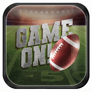 Go Fight Win Football Dessert Plates, 18-Pack - 7 in.