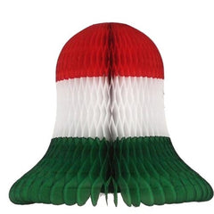 9 In. Christmas Honeycomb Tissue Bells