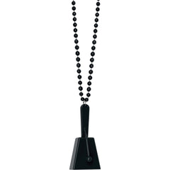 Black Clacker Necklace - Wearable Noisemaker for Team Spirit