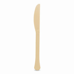 Elegant Gold Plastic Knife - Solid Color Collection - 7.5 in.