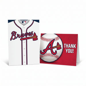 Atlanta Braves MLB Invitation & Thank You Card Set