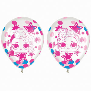 LOL Surprise! "Together 4-Eva" Confetti Latex Balloons - 12" (6 Pack)
