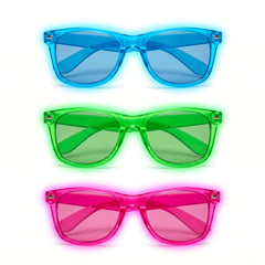 Glow-in-the-Dark Summer Sunglasses, 6-Pack