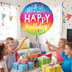 Hip Hooray Holographic Birthday Balloon