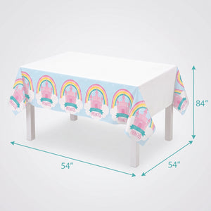 Enchanting Princess Castle Birthday Table Cover