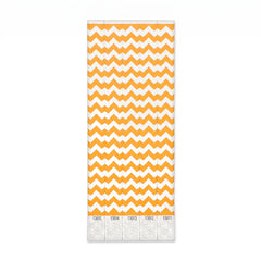 Chevron Waterproof Wristbands - Orange, 500 Count