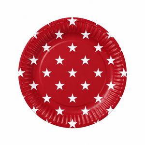 Home of the Brave Patriotic Paper Plates - 6.75"