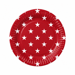 Home of the Brave Patriotic Paper Plates - 6.75"