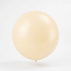 Premium Vanilla Latex Balloons - 24" (4 Pack)