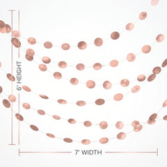 Rose Gold Metallic String Decorations