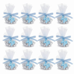 Blue Baby Stroller Favor Charms - 12 Pack
