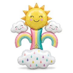 Cheerful Rainbow & Sunshine AirLoonz Balloon