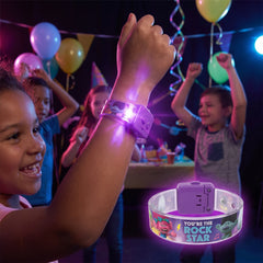 Trolls World Tour Light-Up Bracelets, Multi-Coloured, 4-Pack