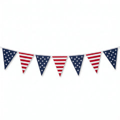 Stars and Stripes Patriotic Pennant Banner