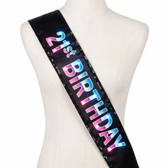 Light-Up "Finally 21" Birthday Sash