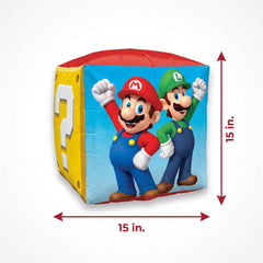 Super Mario Bros Cube Foil Balloon