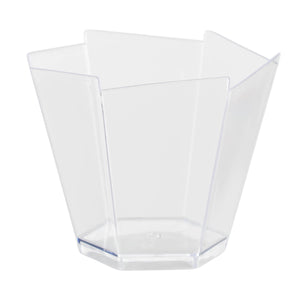 3.3 Oz. Clear Hexagon Mousse Cups With Mini Spoons | 100 Count