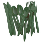 Dark Green Cutlery Combo Pack | 48 Count