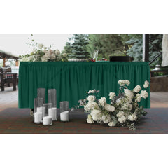 Dark Green Plastic Table Skirt