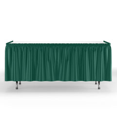 Dark Green Plastic Table Skirt