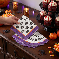 Wicked Hauntings Halloween Lunch Napkins - 6.5 In. x 6.5 In.