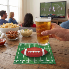 Game Day Football Beverage Napkins - 5 In. X 5 In.