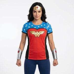 Wonder Woman Superhero Costume T-Shirt & Accessories - Adult L