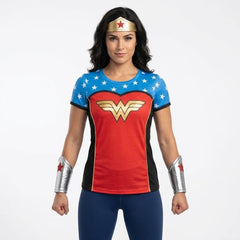 Women's Wonder Woman Superhero Costume T-Shirt - Adult L