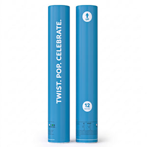 Blue Powder Popper Confetti Cannon - 12 Inches