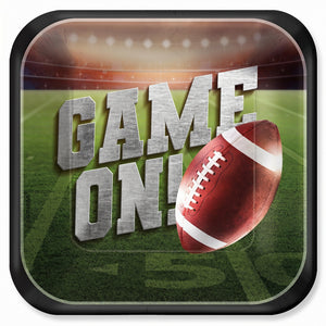 Go Fight Win Football Dessert Plates, 18-Pack - 7 in.