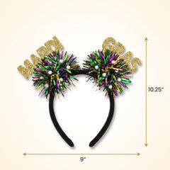Festive Tinsel Masquerade Headband
