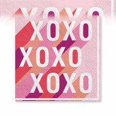 Retro Love Valentine's Day Luncheon Napkins - 6.5 In. x 6.5 In.