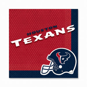 Houston Texans NFL Luncheon Napkins - 6.5 In. X 6.5 In.