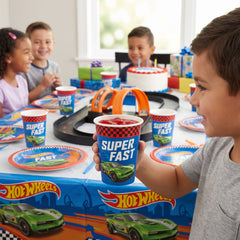 Hot Wheels Paper Cups - 9 oz, 8-Pack for Kids' Birthday Parties