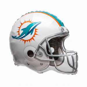 Miami Football Helmet Foil Super Shape Balloon -21 inch